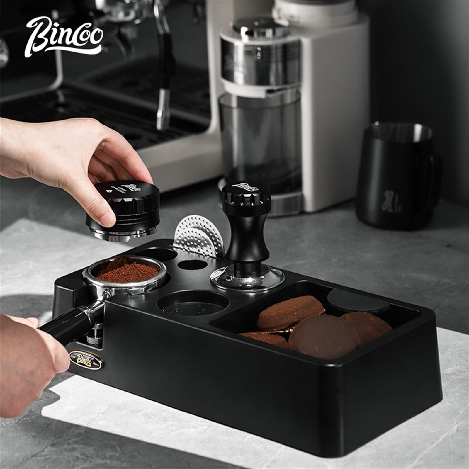 Espresso Tamper Set - Bincoo dystrybutor kawy 51/58mm tkanina proszek