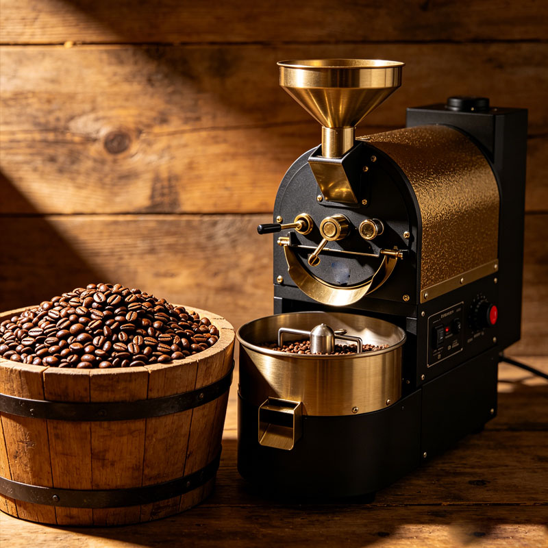 Coffee Equipment For Business - Komercyjna palarka do kawy typu drum,