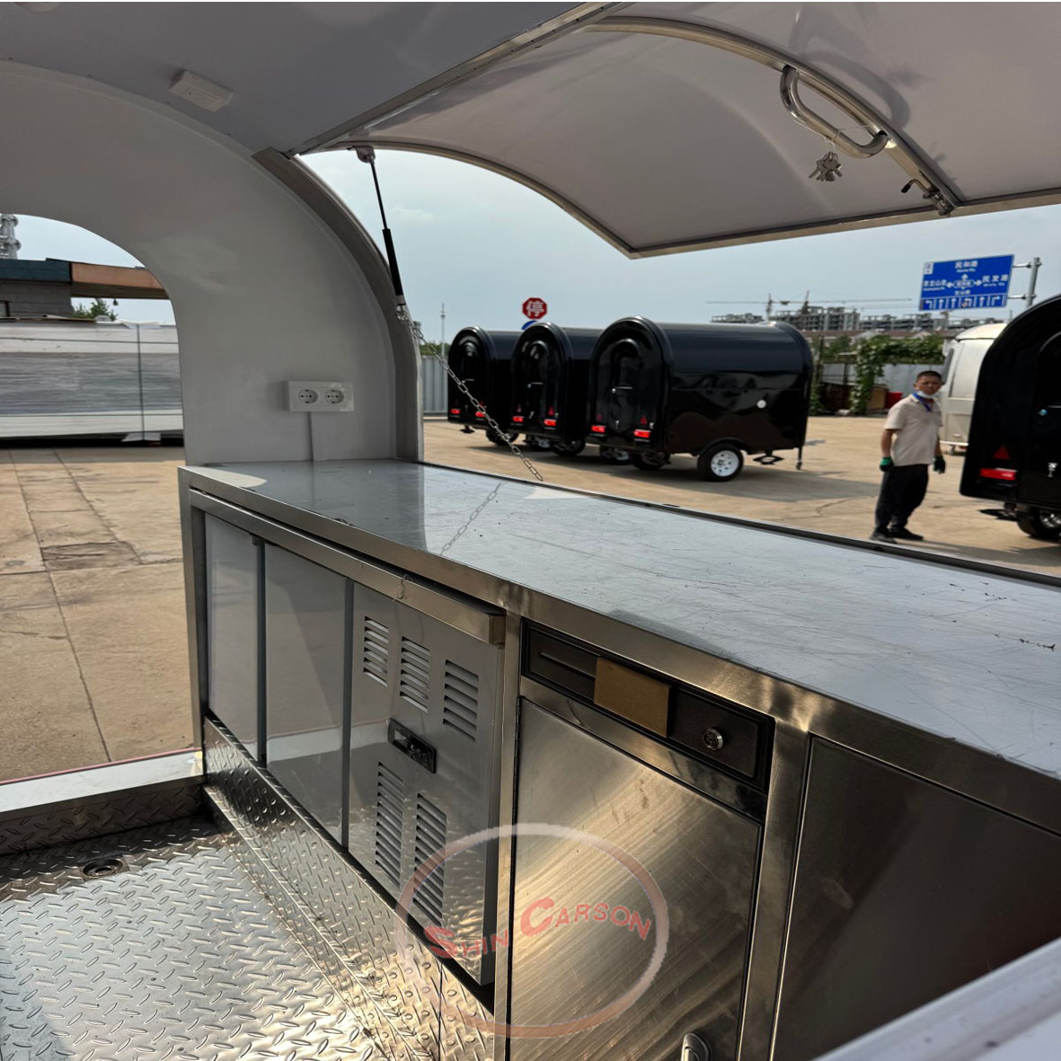 ONLYWE Food Truck Wózki z Hot  – Coffee Equipment For Business recenzja i cena
