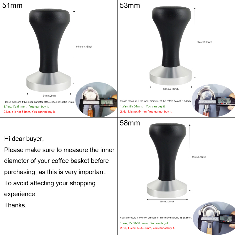 51mm/53mm/58mm Tamper do espre – Espresso Tamper Set recenzja i cena