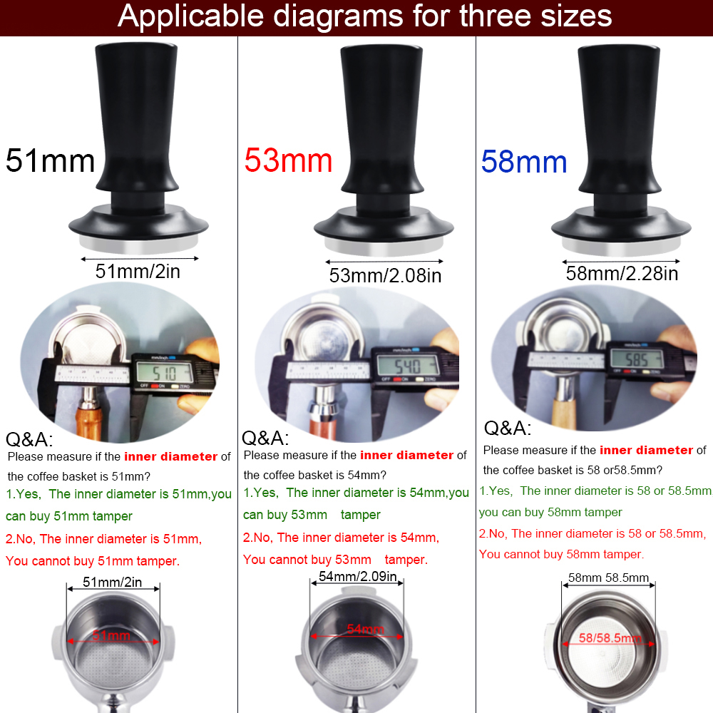 Tamper do espresso 51/53/58 mm – Espresso Tamper Set recenzja i cena