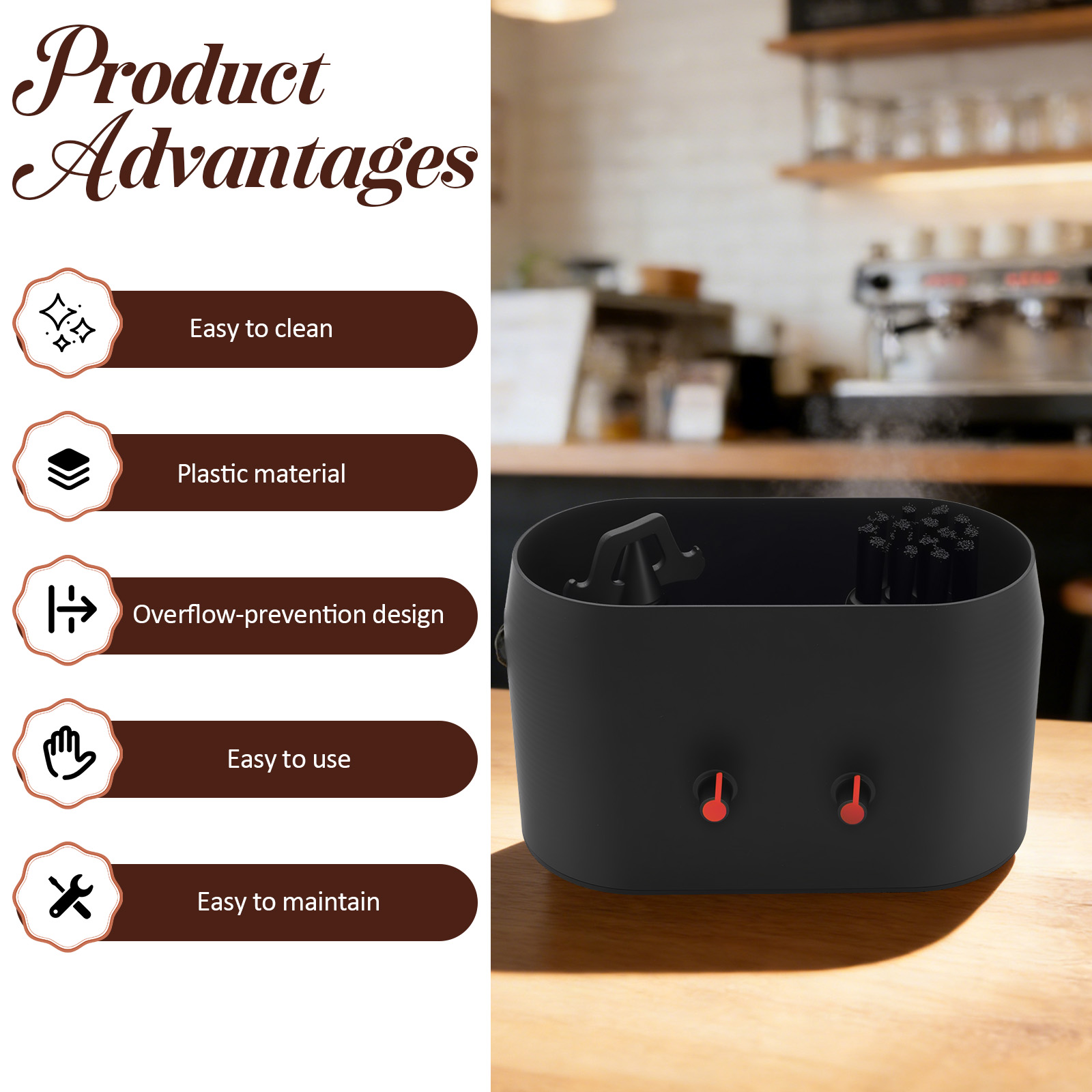 Automatyczny elektryczny czyśc – Coffee Equipment Holder recenzja i cena