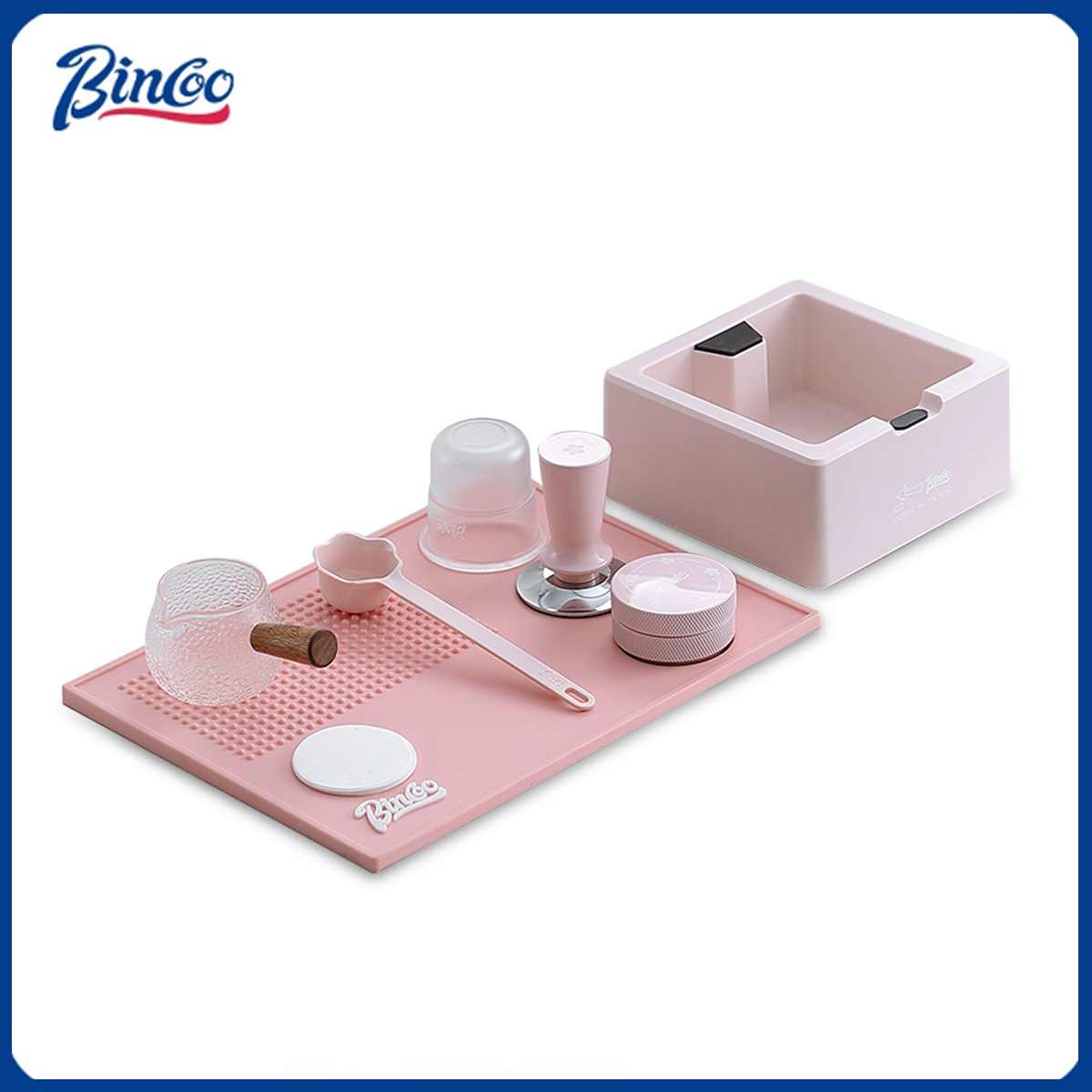 Bincoo Różowa Mata do Tamperow – Espresso Tamper Set recenzja i cena