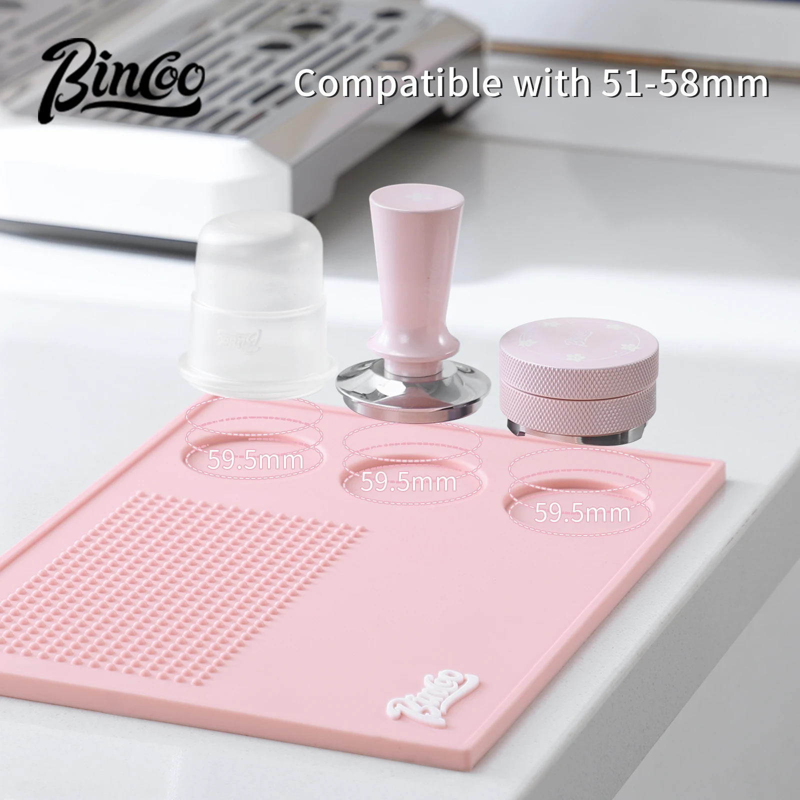 Bincoo Różowa Mata do Tamperow – Espresso Tamper Set recenzja i cena