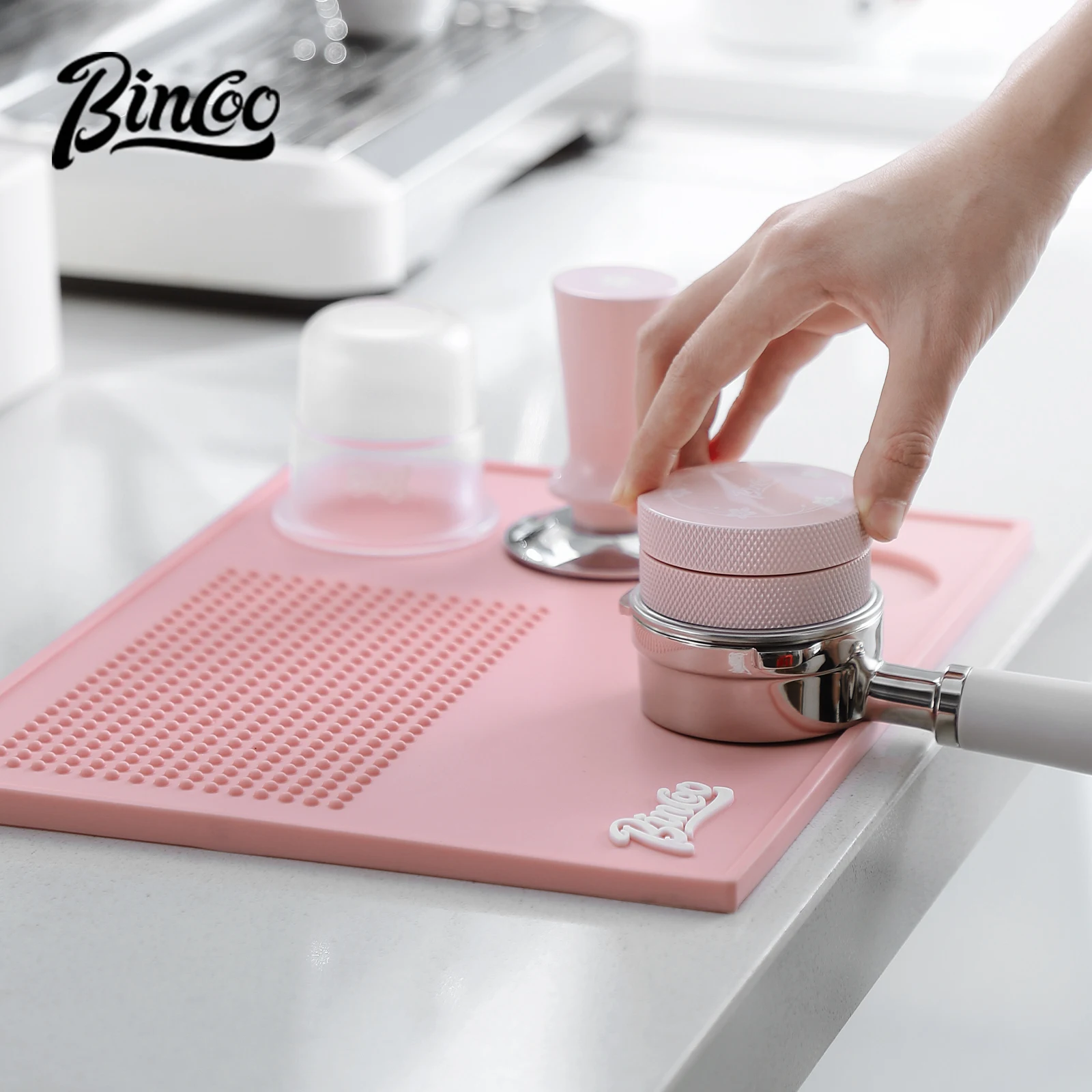 Bincoo Różowa Mata do Tamperow – Espresso Tamper Set recenzja i cena